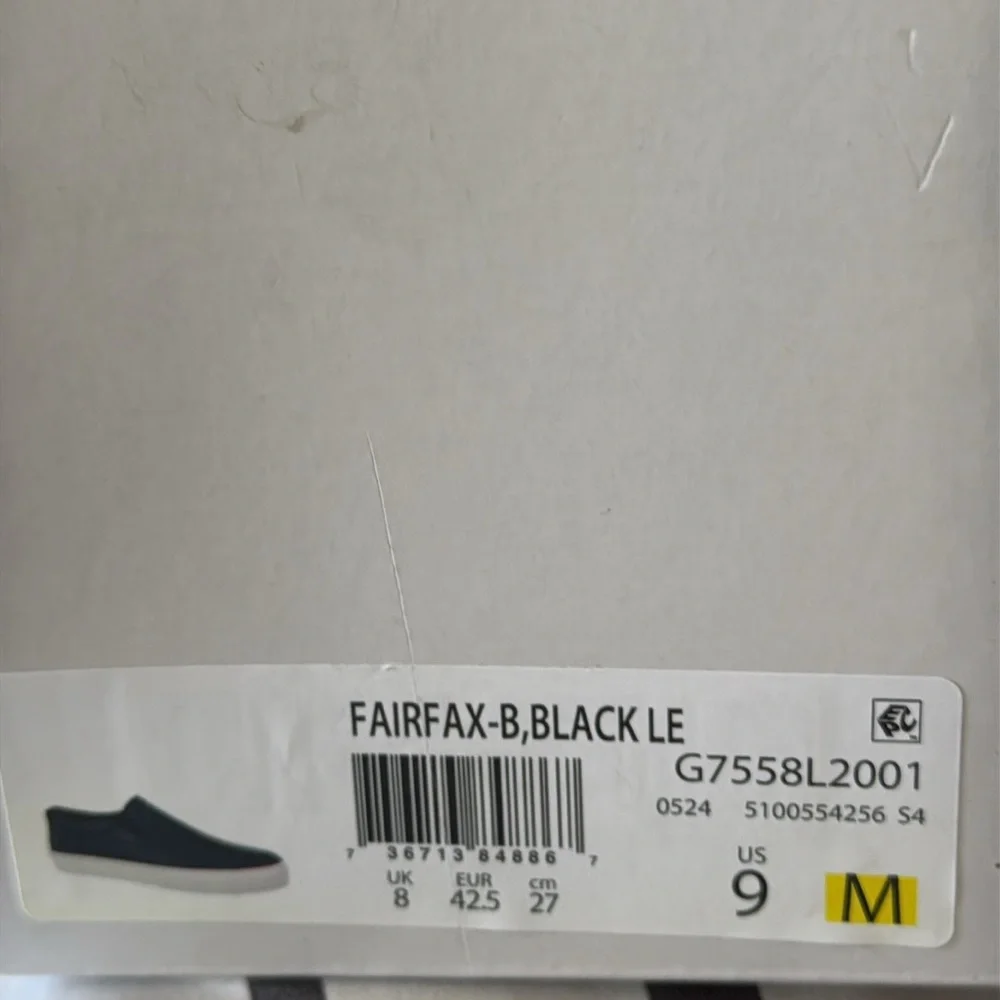 NEW NIB Vince Men’s Fairfax Black Leather Slip On Shoes Leather US 9 - Picture 12 of 12